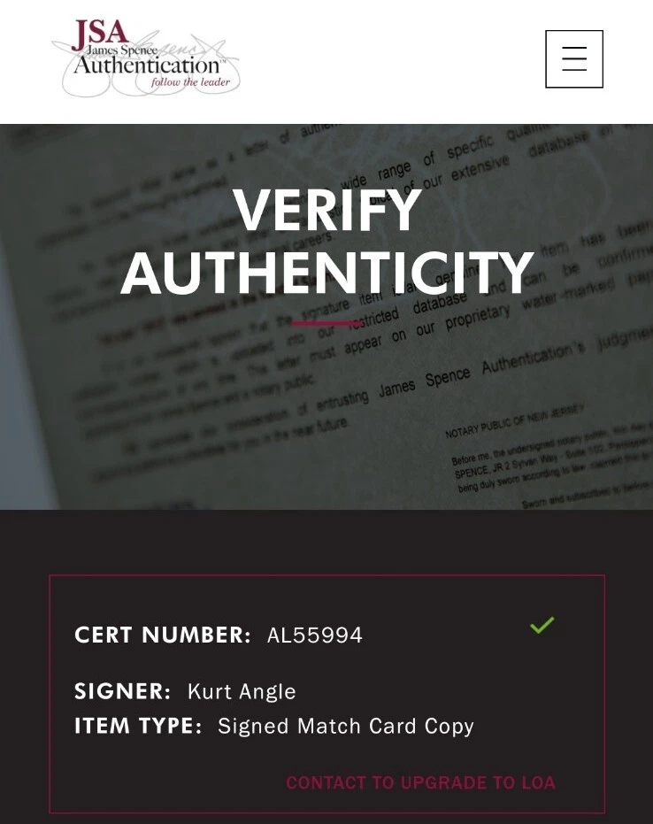 WWF KURT ANGLE SIGNED NO MERCY 2000 PEPSI ARENA ALBANY NY ROCK LINEUP SHEET JSA - Image 2 of 4