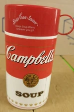 2010 Campbell's Soup Can-Tainer Thermos Mug 11.5 oz Insulated Container New