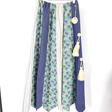 Vintage 70s Bullock's Southern California Maxi Skirt Small Cottagecore Boho