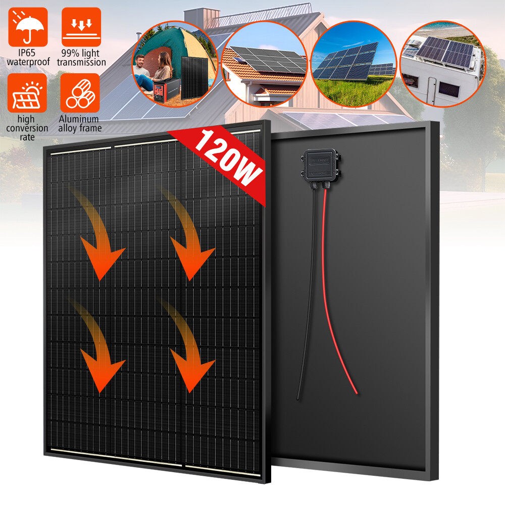 200W Watt 12V Monocrystalline Solar Panel Home RV Car Battery Power Off Grid PV