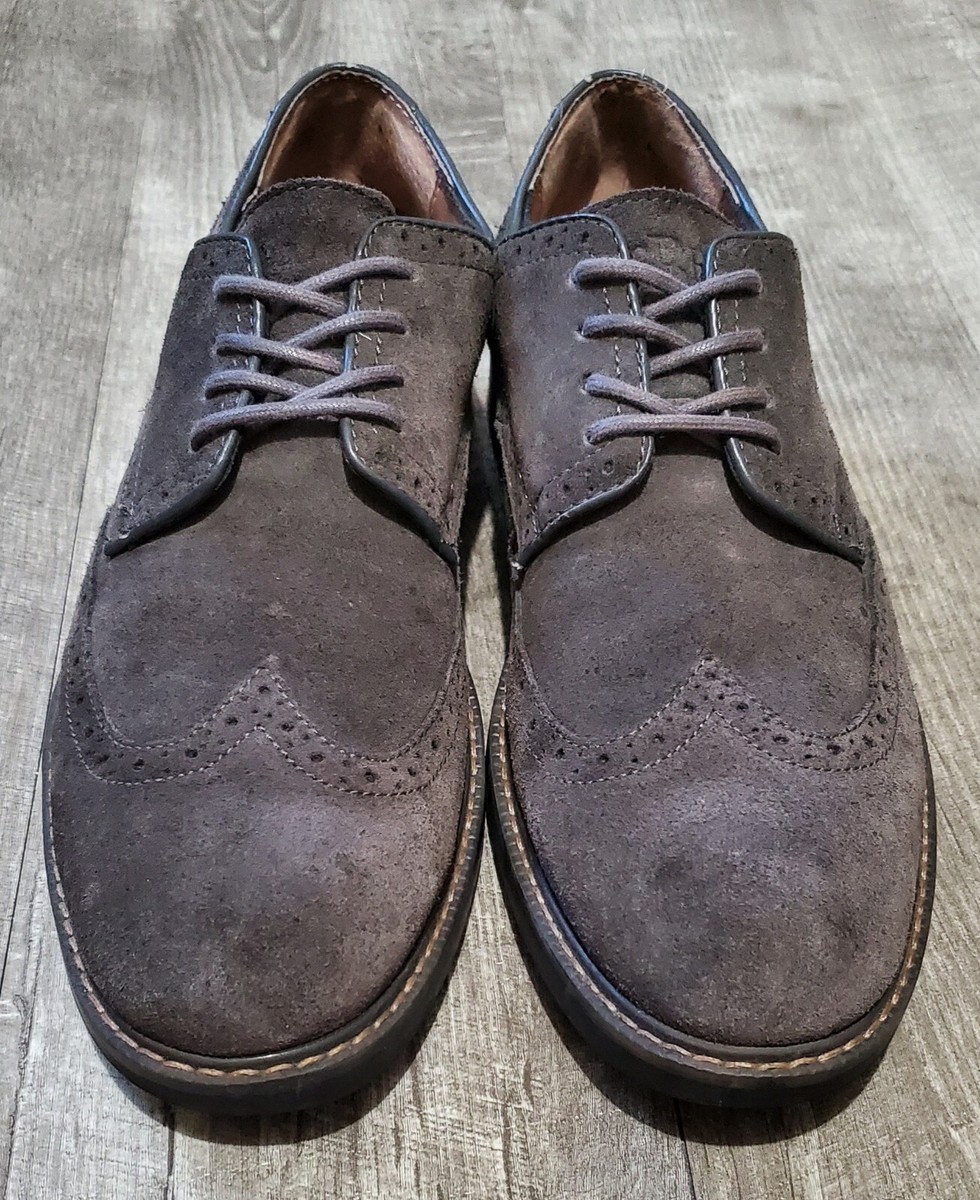 G.H. Bass Shoes Mens 11D Grey Suede Buck Lace Up Derby | eBay display picture 3