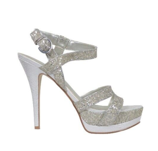 silver platform dress sandals Silver Platform Heels