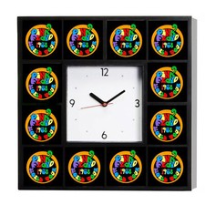 Pink Floyd 1968 World Tour around the Clock with 12 surrounding images