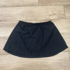Assets By Sara Blakely Women Swim Skirt Shapewear Skirtini black Size XL