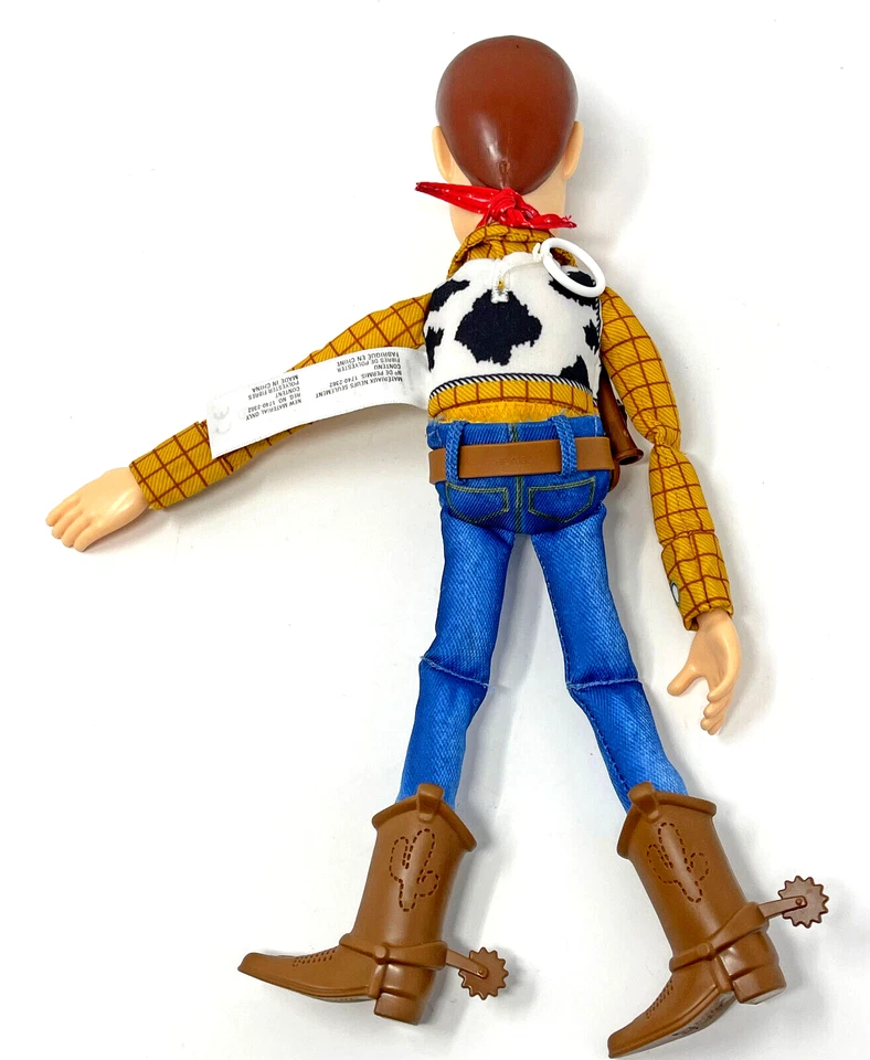 Muñeca Disney Pixar Mattel Toy Story Woody Tirar de Cuerda 12" Funciona Sin Sombrero Foto 4 de 4