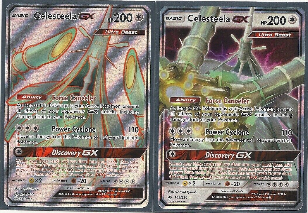 Celesteela GX - 208/214 - Full Art Ultra Rare - Pokemon Singles » Sun &  Moon: Unbroken Bonds - Collector's Cache