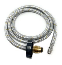 Low Pressure Braided Aluminum Reinforced Propane Hose Assembly POL x 1/4" NPT