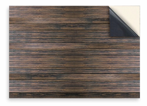 Dolls House Wallpaper: Aged Dark Wood Floorboards, Miniature Vinyl 1/12 - Picture 2 of 11