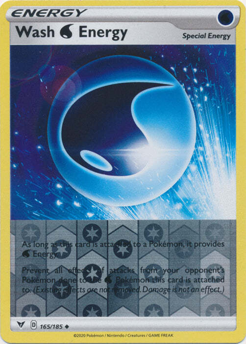 Reverse Holo Wash Water Energy 165/185 Vivid Voltage Pokemon