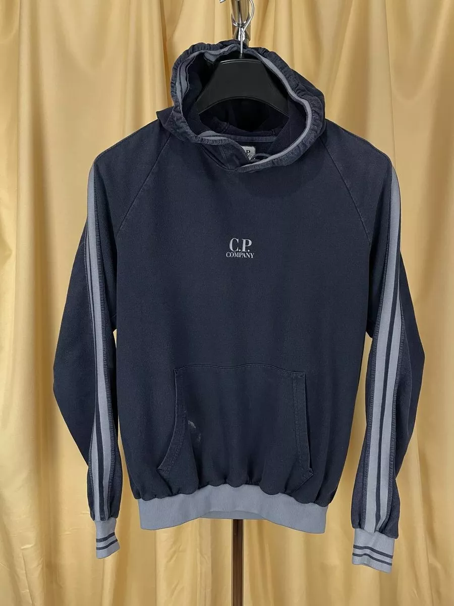 CP Company vintage hoodie faded 2006 Y2K centre logo L size mens Navy blue