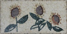 Handmade Sunflowers Art Home Decor Marble Mosaic