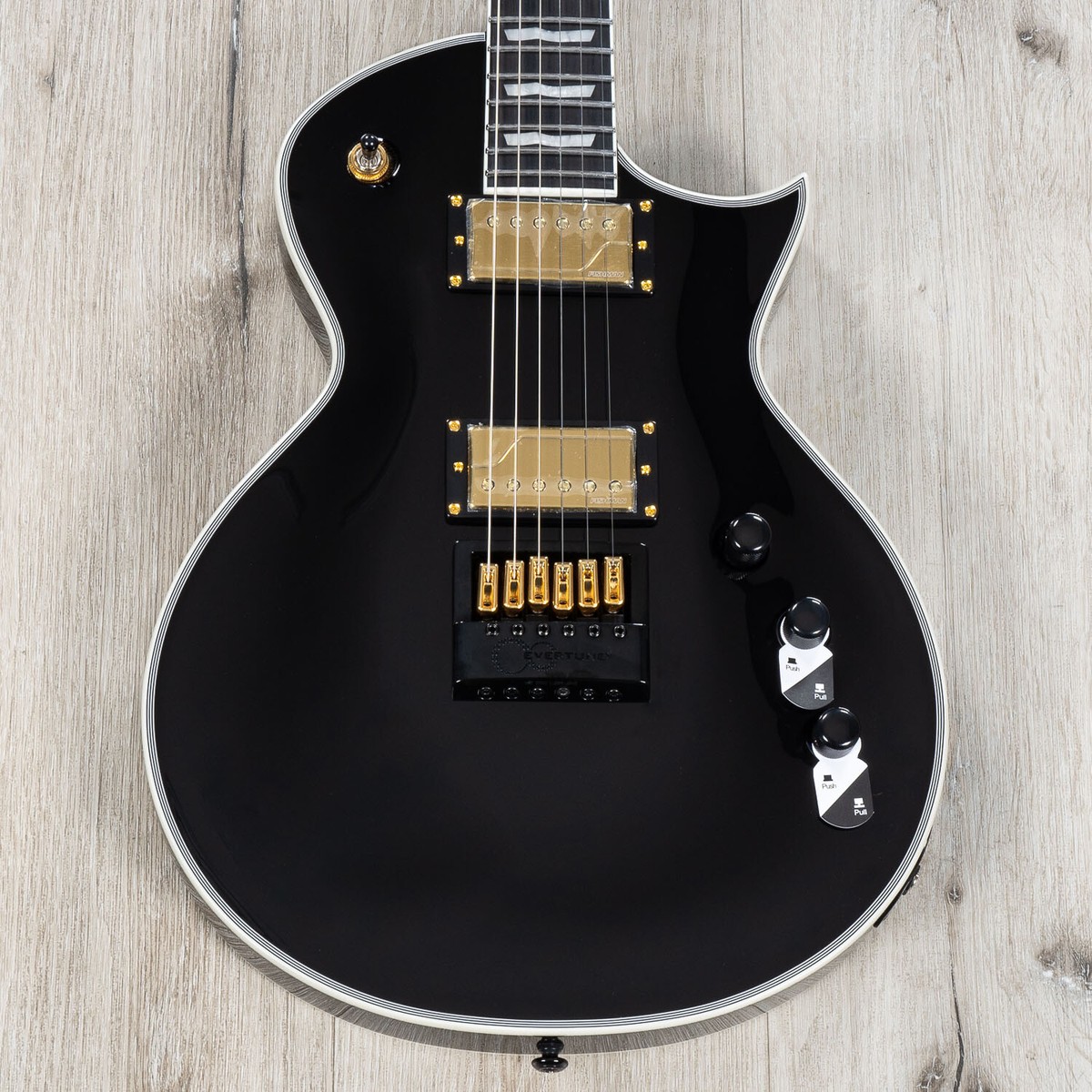 ESP LTD Eclipse-1000T CTM Evertune Guitar, Macassar Ebony
