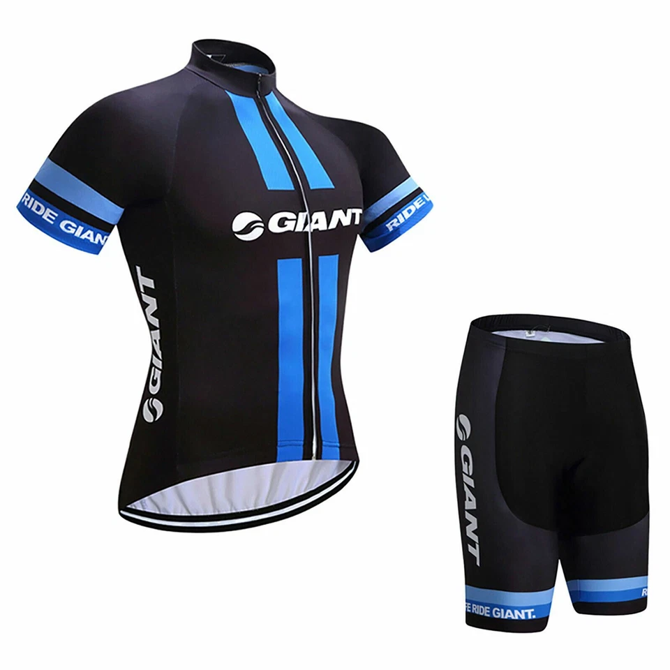 Sport Team Bike Cycling Bike Clothing Short Sleeve Jersey Padded Shorts Kit - image 3 of 4