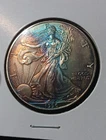 👉1996 Silver American Eagle STUNNING MONSTER TONED 🔑 KEY DATE