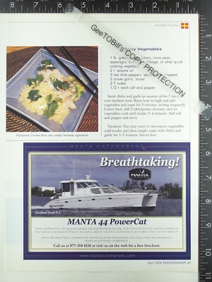 2006 ADVERTISING for Manta 44 PowerCat catamaran motor yacht boat