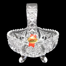 Korb Anna H&uuml;tte Bleikristall Glas Bonboniere Schmuck Schale Kristallglas 24 PbO