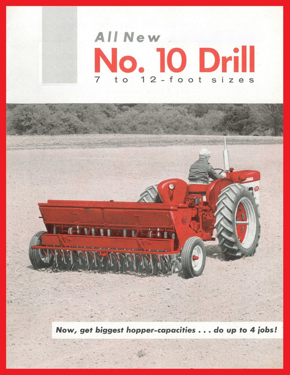 IH McCormick No 10 Grain Drill Brochure 7-12 Foot Seeder