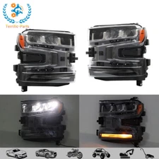 For Chevy Silverado 1500 2019 2020 2021 LED Headlights Headlamps Right Left Lamp