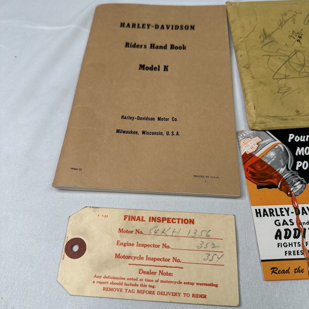 Original Vintage 1952-53 Harley Davidson Riders Hand Book Owners  display picture 1