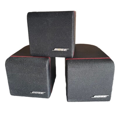 3 x Vintage Bose First Gen Single Cube Speakers Bose Acoustimass