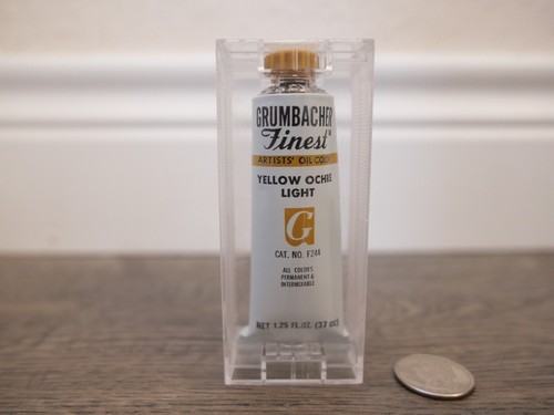 Grumbacher Pre-Tested Oil Paint, 37ml/1.25 Ounce, Yellow Ochre Light