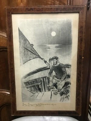 Louis Legrand pointe sèche sur papier japon originale signée intitulé " Henry " - Photo 1/4