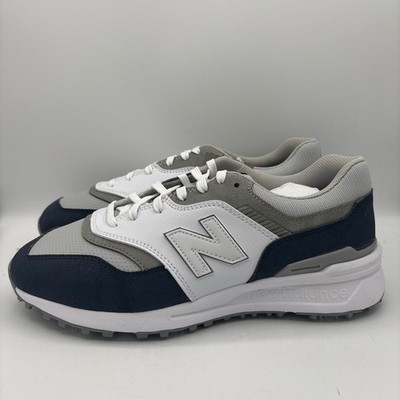 New Balance 997 Golf Shoes Mens Size 9 4E Wide Navy White Sneakers
