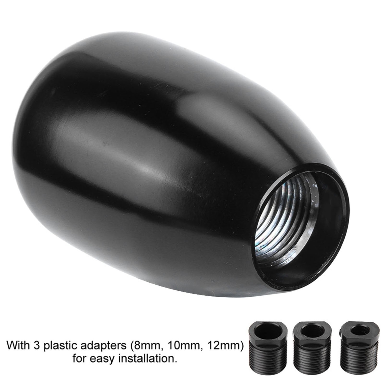 Car Universal Modification Manual Knob Gear Shift Head Shifter 6 Speed (Black)