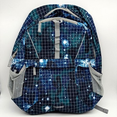 Lands End Backpack School Space Grid Medium Solar System Galaxy