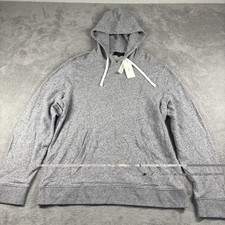 Vince Men's Speckled Gray Hooded Sweatshirt Size XL New READ 