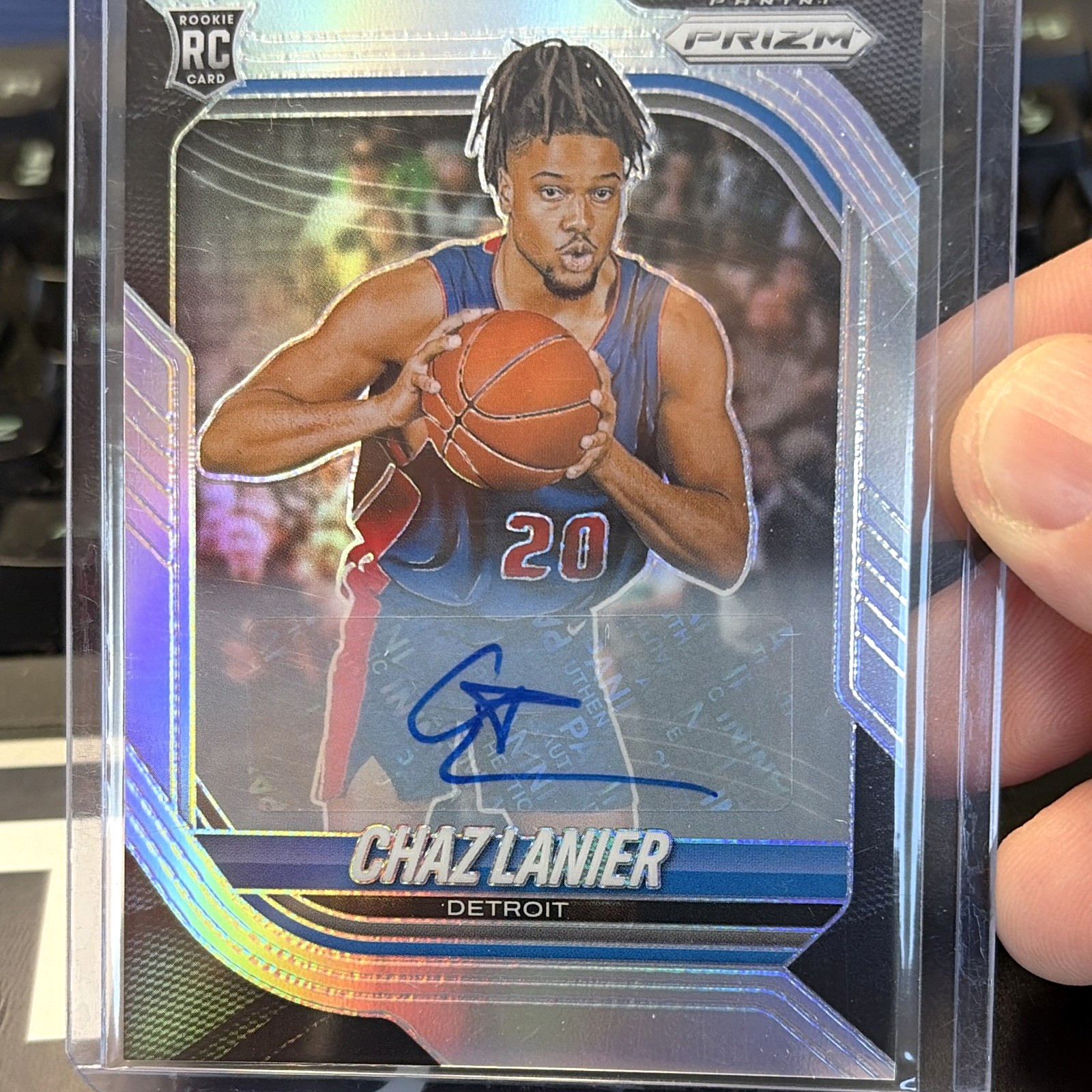 Panini 2025-26 Prizm Chaz Lanier RC Auto Detroit Pistons #28