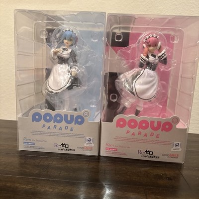 Good Smile Company POP UP PARADE Rem Ram Re:Zero Bundle New Unopened Ice Season