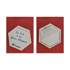 Hoegarden Een bril is een... Brewery Beer Mat Beer