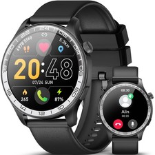 Smart Watch for Women Men, 1.43" Amoled Step Tracker Pedometer for iPhone iOS...
