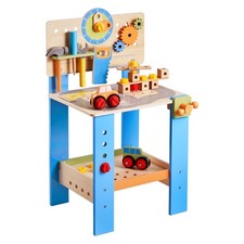 Kids Wooden Tool Bench Pretend Play Workbench Toy 3 Years 