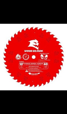 Diablo Tools 10 Inch X 40 Tooth Wood Demon Ultimate General Purpose Saw Blade