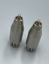 Lot Of 2 - Female XLR to Male RCA Adapter Plugs