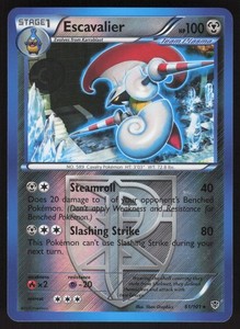 Escavalier (Team Plasma) 61/101 Reverse Holo Rare Plasma Blast LP