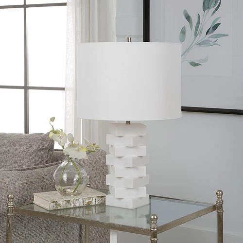 Uttermost 30164-1 Ascent 23" Tall Table Lamp - White - Picture 6 of 7