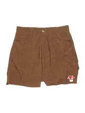 Romwe Women Brown Khaki Shorts 6