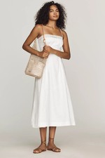 Anthropologie Reformation Pomona Linen Midi Dress