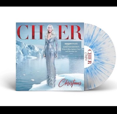 CHER Christmas Limited Edition White Blue Splatter Vinyl LP NEW  SEALED