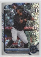 2022 Bowman Draft Chrome Sparkle Refractor Jose Salas #BDC-175 0nr3