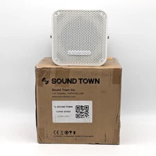 Sound Town Compact 5" Coaxial Wall Mount Commercial Loudspeaker | White