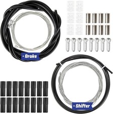 Bike Brake Cable Kit - Universal Bike Shifter Cable Housin - 44PCS