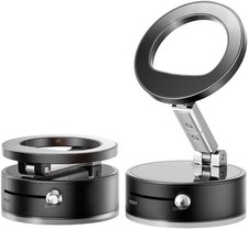 Metal Phone Stand for Desk, Universal Phone Holder with 360 Rotating Arm Foldabl