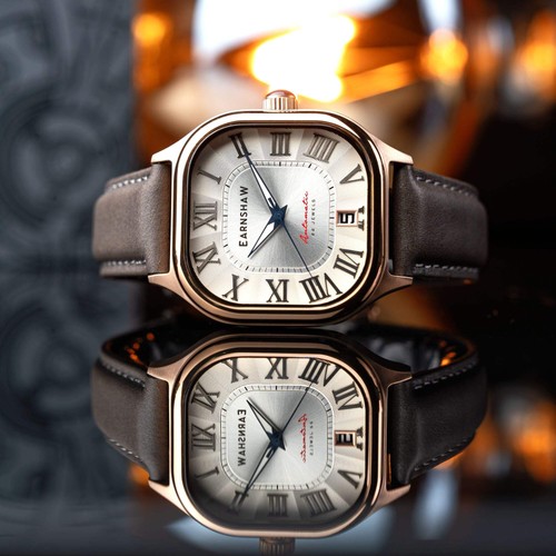 Thomas Earnshaw Coussin Stainless Steel 39mm Automatic Wristwatch ES-8284-02 - Picture 2 of 6