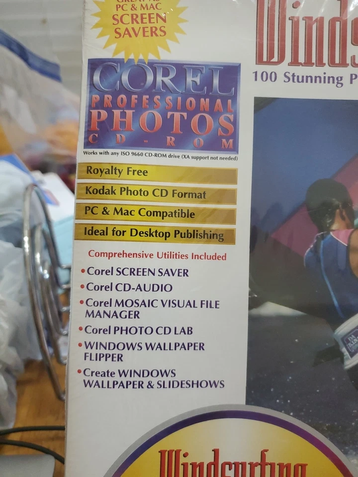 New Sealed Corel - WINDSURFING - 100 Stunning Images On CD-ROM Vintage 1993 - Image 2 of 4