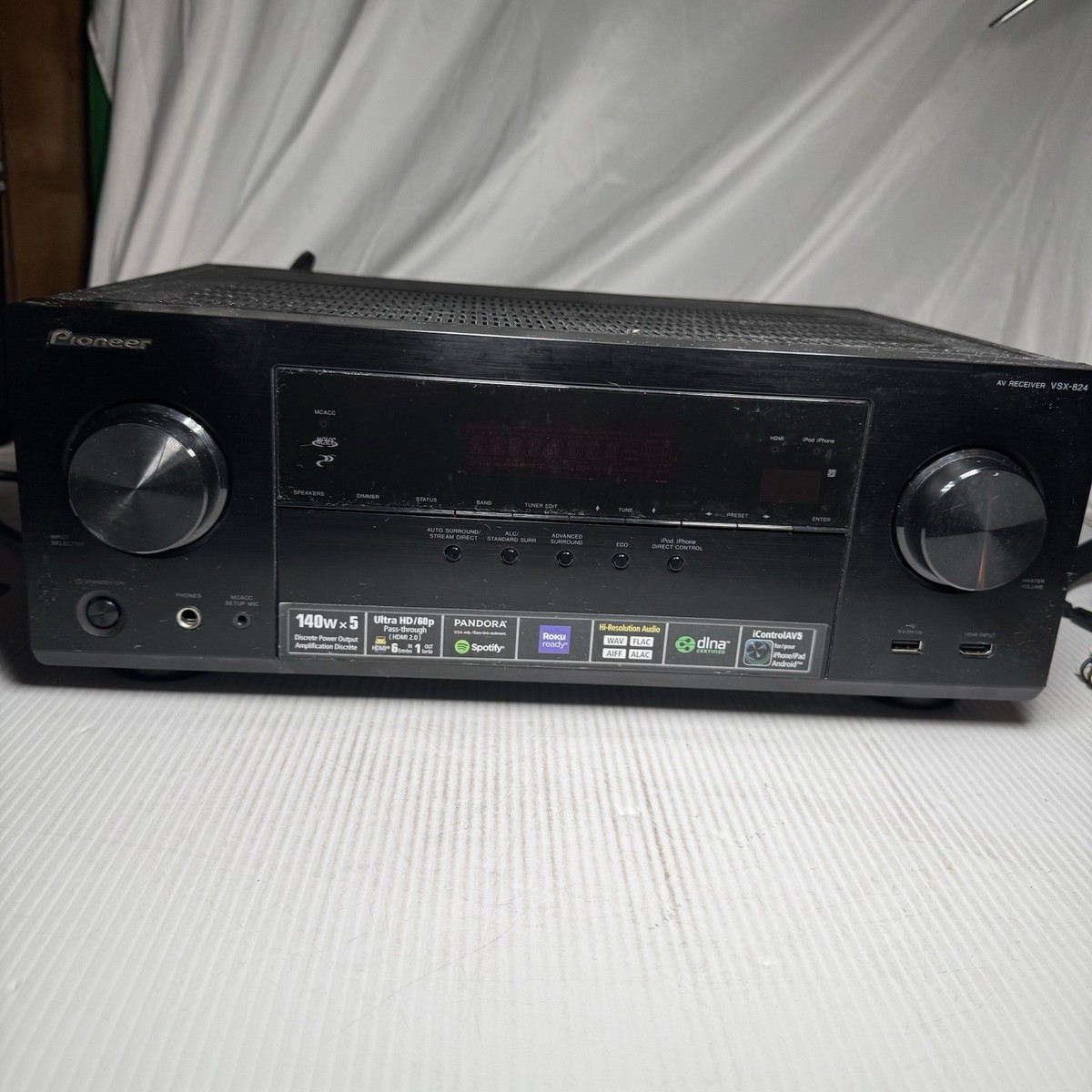 Pioneer VSX-824-K 5.2 RECEIVER AM FM Stereo Surround Sound Audio