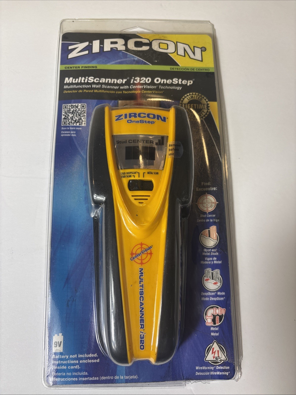 Zircon MultiScanner i320 OneStep Center-Finding Stud Finder